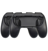 Stuff Certified® Pack de 2 empuñaduras de mando para Nintendo Switch Joy-Cons - Mango de empuñadura NS Gamepad negro