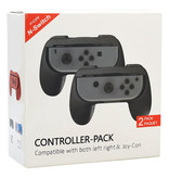 Stuff Certified® 2-Pack Controller Grip voor Nintendo Switch Joy-Cons  - NS Gamepad Handgrip Handvat Zwart