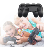 Stuff Certified® 2-Pack Controller Grip per Nintendo Switch Joy-Contro - NS Gamepad Handgrip Handle Rosso-Blu