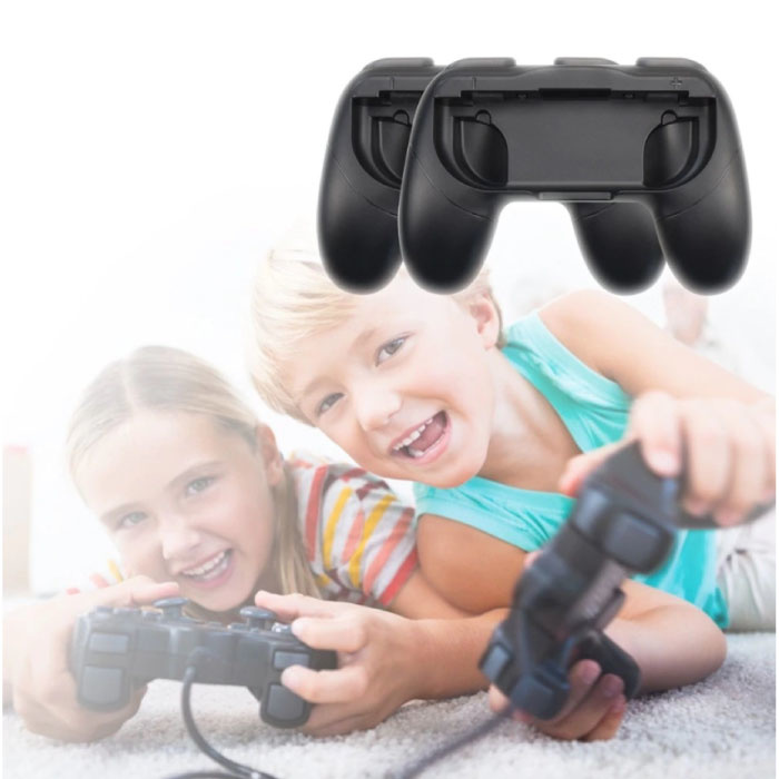 Stuff Certified® 2-pakowy uchwyt kontrolera do Nintendo Switch Joy-Cons - Uchwyt NS Gamepad czerwono-niebieski