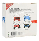 Stuff Certified® 2-pakowy uchwyt kontrolera do Nintendo Switch Joy-Cons - Uchwyt NS Gamepad czerwono-niebieski