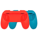 Stuff Certified® 2-Pack Controller Grip per Nintendo Switch Joy-Contro - NS Gamepad Handgrip Handle Rosso-Blu