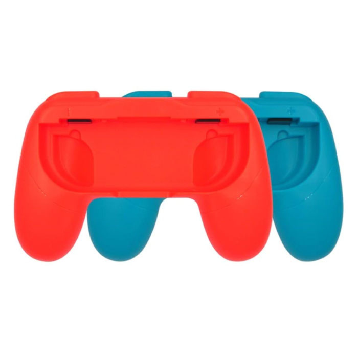 Stuff Certified® 2-pakowy uchwyt kontrolera do Nintendo Switch Joy-Cons - Uchwyt NS Gamepad czerwono-niebieski