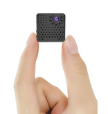 Hidden Spied Ker Mini cámara de seguridad - Videocámara HD 1080p Detector de movimiento Alarma Negro