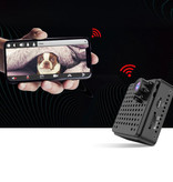 Hidden Spied Ker Mini cámara de seguridad - Videocámara HD 1080p Detector de movimiento Alarma Negro