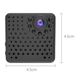 Hidden Spied Ker Mini cámara de seguridad - Videocámara HD 1080p Detector de movimiento Alarma Negro