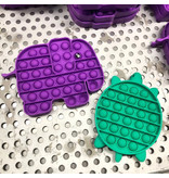 Stuff Certified® Pop It - Zappeln Anti Stress Spielzeug Bubble Toy Silikon Turtle Green