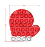 Stuff Certified® Pop It - Fidget Anti Stress Toy Bubble Toy Guanto natalizio in silicone rosso