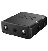 Hidden Spied Ker XD Mini telecamera di sicurezza - Allarme rilevatore di movimento videocamera HD 1080p nero