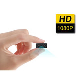 Hidden Spied Ker Mini cámara de seguridad XD - Videocámara HD 1080p Detector de movimiento Alarma Negro