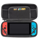 Erilles Kit 6 en 1 pour Nintendo Switch - NS sac de rangement / étui / protecteur d'écran / câble / capuchons de bouton