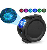 Stuff Certified® Star Projector - Bluetooth Starry Sky Music Mood Lámpara Lámpara de mesa Negro