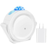 Stuff Certified® Proiettore di stelle - Lampada da tavolo Bluetooth Starry Sky Music Mood Lamp Bianco