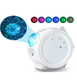 Stuff Certified® Proiettore di stelle - Lampada da tavolo Bluetooth Starry Sky Music Mood Lamp Bianco