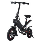 Stuff Certified® Faltbares Elektrofahrrad - Offroad Smart E Bike - 250W - 6,6 Ah Batterie - Schwarz