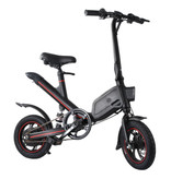 Stuff Certified® Bicicletta elettrica pieghevole - Smart E Bike fuoristrada - 250 W - Batteria 6,6 Ah - Nera