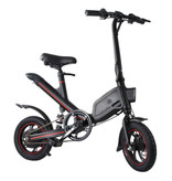 Stuff Certified® Faltbares Elektrofahrrad - Offroad Smart E Bike - 250W - 6,6 Ah Batterie - Schwarz