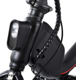 Stuff Certified® Składany rower elektryczny - Off-Road Smart E Bike - 250W - Akumulator 6,6 Ah - Czarny