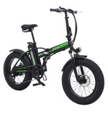 Stuff Certified® Bicicletta elettrica pieghevole - Smart E Bike fuoristrada - 500 W - Batteria 15 Ah - Nera