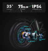 Stuff Certified® Bicicleta eléctrica plegable - Bicicleta eléctrica inteligente todoterreno - 500W - Batería de 15 Ah - Negro