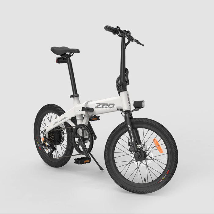Bicicletta elettrica pieghevole Z20 - Smart E Bike fuoristrada - 250 W - Batteria 10 Ah - Bianca