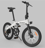 HIMO Bicicleta eléctrica plegable Z20 - Bicicleta eléctrica inteligente todoterreno - 250W - Batería de 10 Ah - Blanco