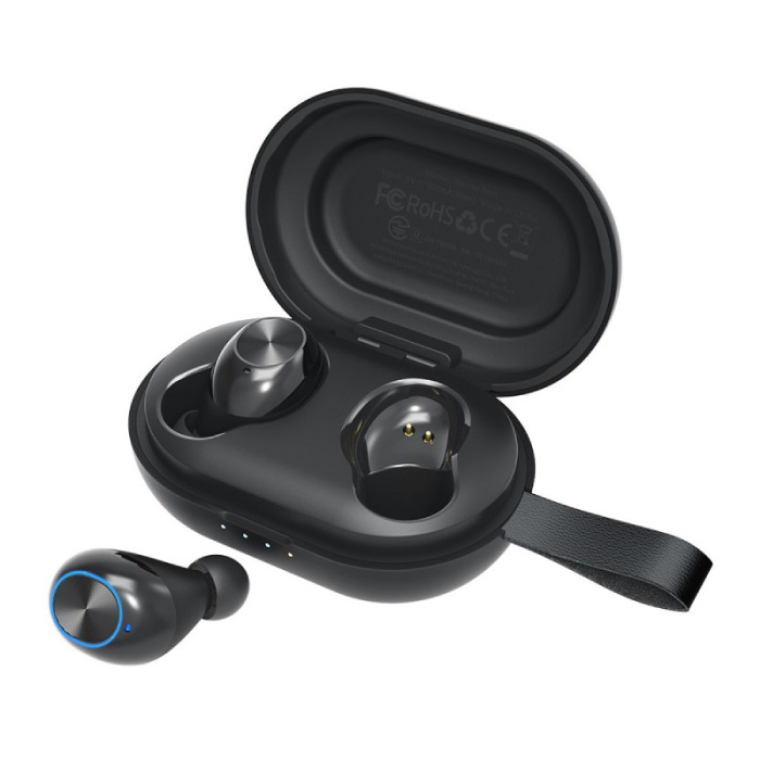 Spunky Beat Oordopjes - TWS Draadloze Smart Touch Control Oortjes Bluetooth 5.0 Ear Wireless Buds Oortelefoon Zwart