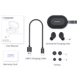 Tronsmart Spunky Beat Earbuds - TWS Wireless Smart Touch Control Earpieces Bluetooth 5.0 In-Ear Wireless Buds Earphone Black