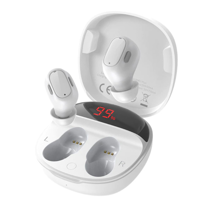 WM01 Plus Wireless-Ohrhörer - Touch Control-Ohrhörer TWS Bluetooth 5.0-Ohrhörer Ohrhörer-Ohrhörer Weiß
