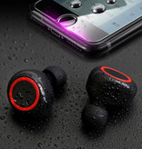 Ockered A2 Wireless Earphones - Touch Control Earbuds TWS Bluetooth 5.0 Earphones Earbuds Earphones Black-Red