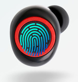 Ockered A2 Wireless-Ohrhörer - Touch Control-Ohrhörer TWS Bluetooth 5.0-Ohrhörer Ohrhörer Ohrhörer Schwarz-Rot