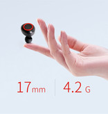 Ockered A2 Wireless Earphones - Touch Control Earbuds TWS Bluetooth 5.0 Earphones Earbuds Earphones Black-Red