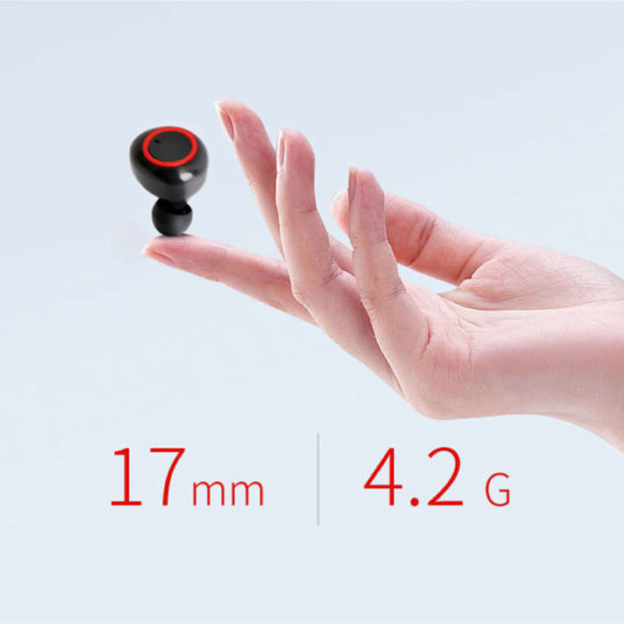 A2 Wireless Earphones Touch Control Earbuds TWS Bluetooth 5.0 Earphones Earbuds Earphones Black Red