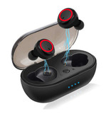 Ockered Słuchawki bezprzewodowe A2 - słuchawki douszne sterowane dotykiem TWS Słuchawki douszne Bluetooth 5.0 Słuchawki douszne czarno-czerwone