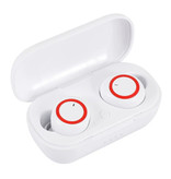 Ockered A2 Wireless Earphones - Touch Control Earphones TWS Bluetooth 5.0 Earphones Earbuds Earphones White