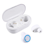 Ockered A2 Wireless Earphones - Touch Control Earphones TWS Bluetooth 5.0 Earphones Earbuds Earphones White