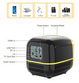 Thundeal Mini proiettore LED PK YG300 - Beamer Home Media Player Theater Cinema Bianco