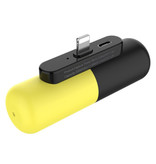 Stuff Certified® Mini Powerbank 3300mAh para iPhone Lightning - Cargador de batería de batería de emergencia externo Amarillo