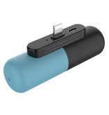 Stuff Certified® Mini Powerbank 3300mAh para iPhone Lightning - Cargador de batería de emergencia externo Azul