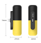 Stuff Certified® Mini Powerbank 3300mAh for Micro-USB - External Emergency Battery Battery Charger Yellow