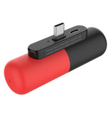 Stuff Certified® Mini Powerbank 3300mAh para USB-C - Cargador de batería de batería de emergencia externo Rojo