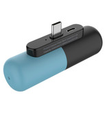 Stuff Certified® Mini Powerbank 3300mAh voor USB-C - Externe Noodaccu Batterij Oplader Blauw