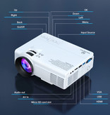 Vankyo Leisure C3MQ LED Projector - Beamer Home Media Speler Theater Cinema Zwart