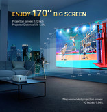 Vankyo Leisure C3MQ LED Projector - Beamer Home Media Player Theater Cinema White