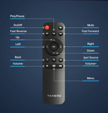 Vankyo Proiettore LED C3MQ per il tempo libero - Beamer Home Media Player Theater Cinema Bianco