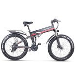 Shengmilo Faltbares Elektrofahrrad MX01 - Offroad-Smart-E-Bike - 500 W - 12,8 Ah Batterie - Rot