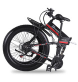 Shengmilo Składany rower elektryczny MX01 - Off-Road Smart E Bike - 500W - Akumulator 12,8 Ah - Czerwony
