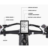 Shengmilo Składany rower elektryczny MX01 - Off-Road Smart E Bike - 500W - Akumulator 12,8 Ah - Czerwony