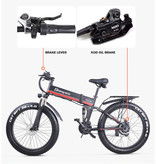 Shengmilo MX01 Vouwbare Elektrische Fiets - Off-Road Smart E Bike - 500W - 12.8 Ah Batterij - Rood