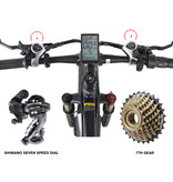 Shengmilo Bicicletta elettrica pieghevole MX01 - Smart E Bike fuoristrada - 500 W - Batteria 12,8 Ah - Rossa